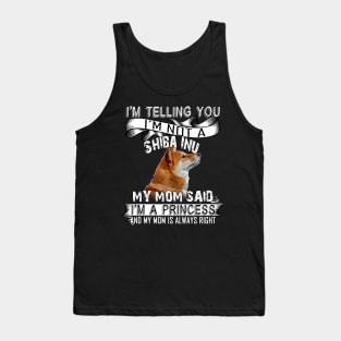 I'm telling you i'm not a shiba inu Tank Top